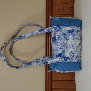 Stashe Vintage Floral and Jean Shoulder Bag
